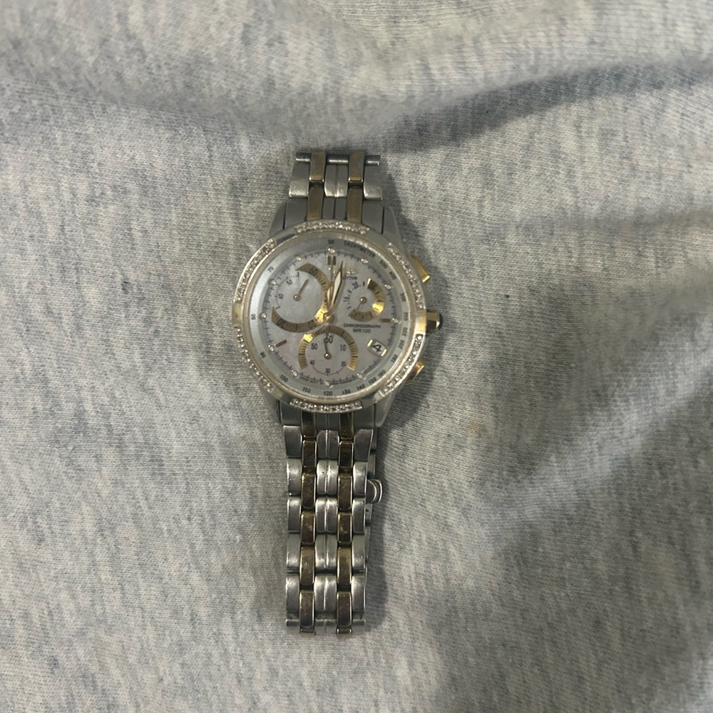 Citizen eco-drive diamond watch.